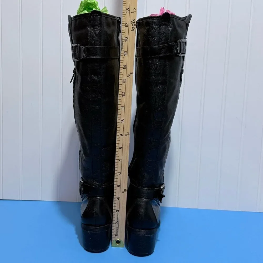 Baretraps Knightley Black Tall Riding Boots Size 6.5M